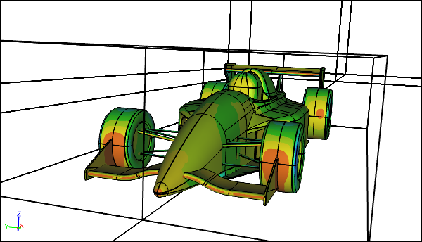 CFD Simulation of a 40% Scale Racecar in Free Air