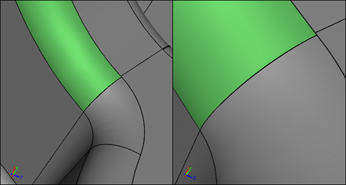 Sliver After Joining with Larger Neighbor (Green)