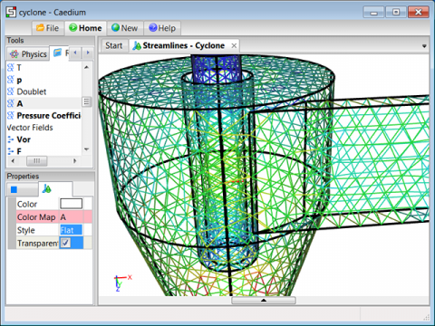 Triangle Surface Mesh in Caedium