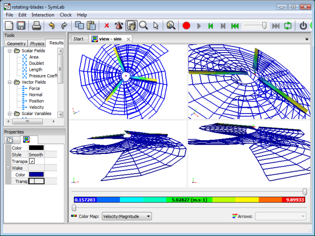 Horizontal-Axis Rotating Wind Turbine Blades