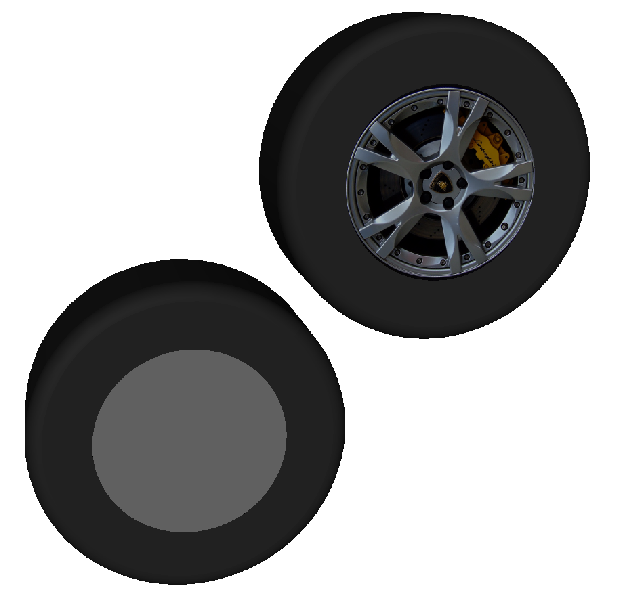 Texture Mapped Wheel Center