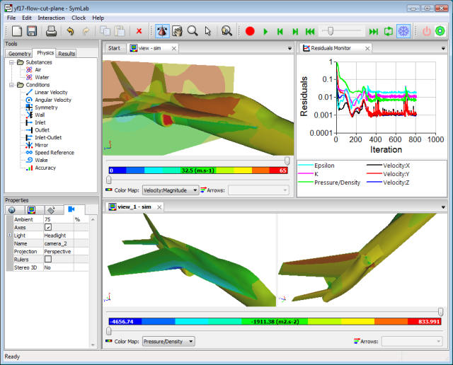 Figure 1, Caedium RANS Flow Add-On Flow Simulation.