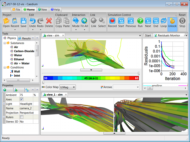 Caedium RANS Flow CFD Simulation