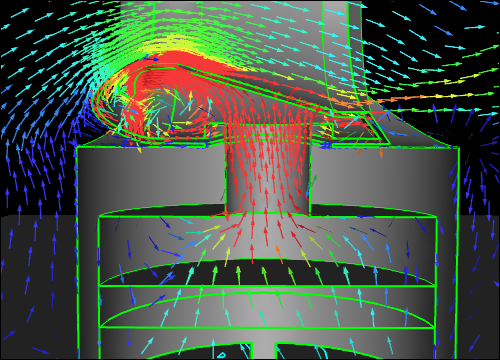 Idealized Dyson Air Multiplier CFD Simulation - Base Symmetry