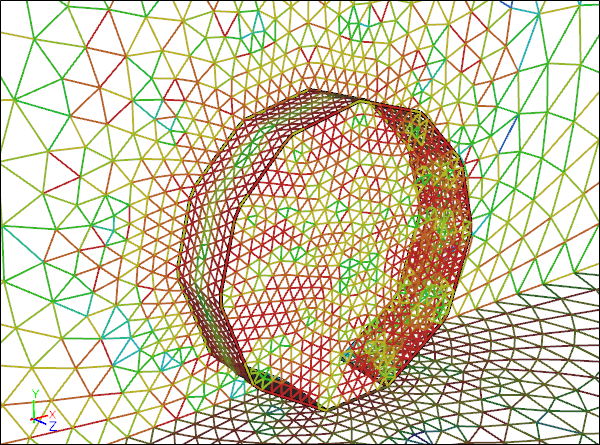 CFD Mesh for a Faceted Wheel