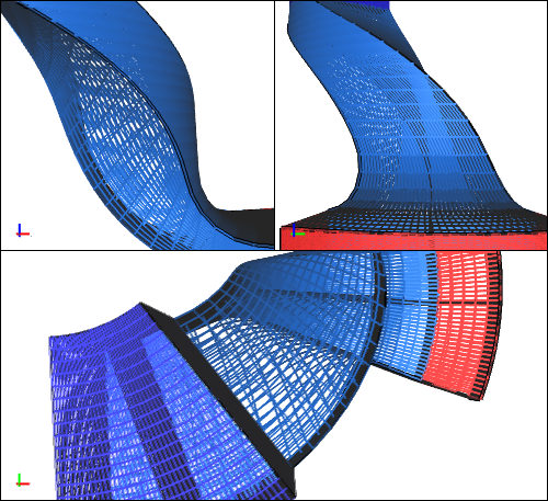 Compressor Passage CFD Simulation - Mesh