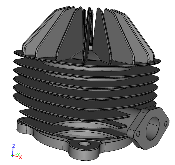 Cylinder Head Solid Model