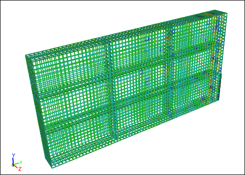 Dam Break Multi-Block Hexahedra Mesh