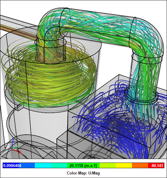 Dust Collector CFD Simulation