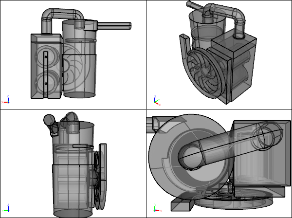 Small Dust Collector CFD Model