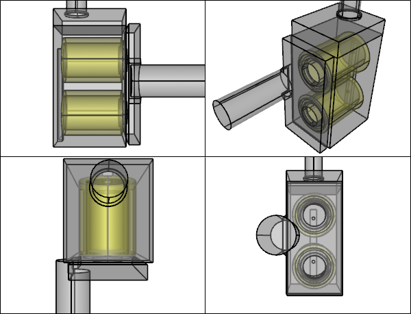 CFD Filter Assembly Flow Domain