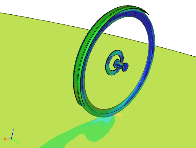 CFD Simulation of a Wheel with a Fender and Disc Rotor