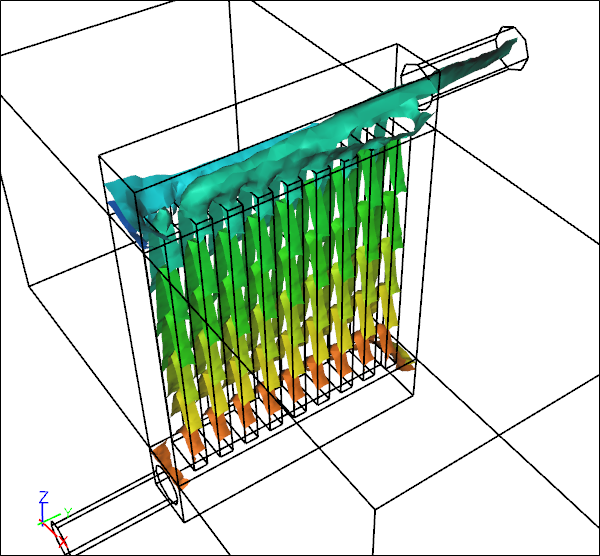 Iso-Surfaces of Water Temperature