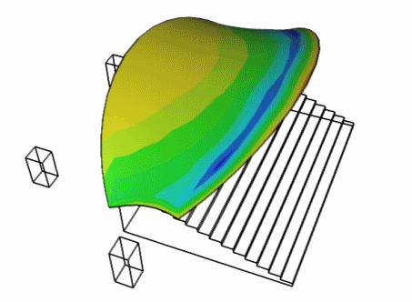 Caedium v4 Membrane CFD Simulation: Surface Pressure Coefficient (Cp)