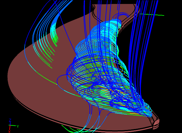 CFD Simulation of a Spinning Maple Seed