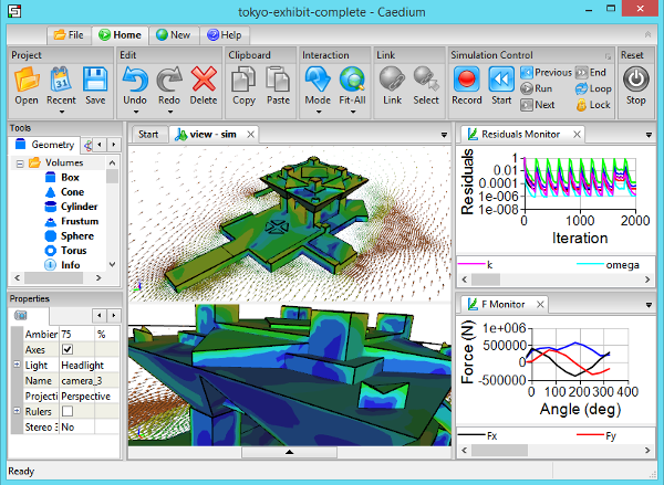 CFD Simulation in Caedium