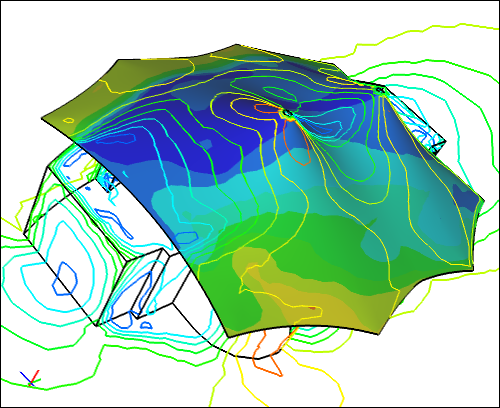 CFD Simulation for a Tensile Structure Covering a Building