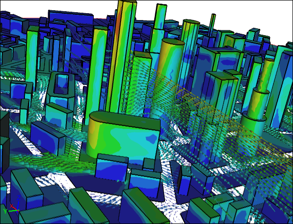 CFD Simulation of Skyscrapers