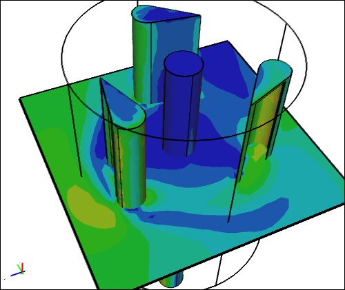 Vertical Axis Wind Turbine Lenz2 Caedium CFD Simulation