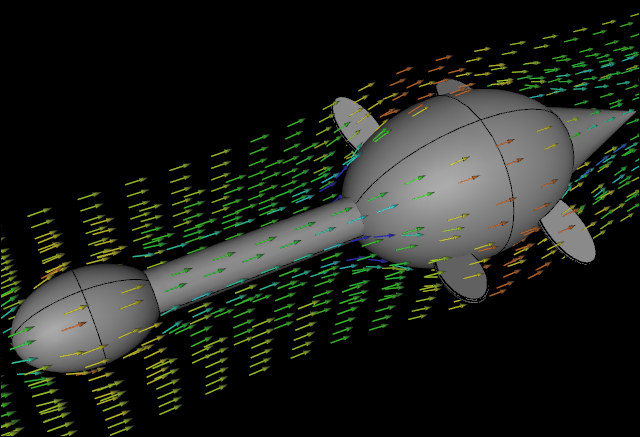 CFD Water Flow Simulation over an Idealized Plesiosaur