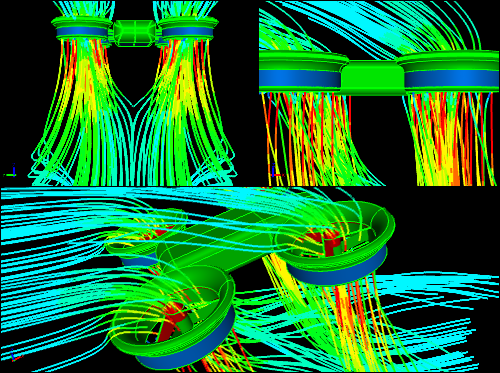 CFD Simulation of a Quadcopter in Flight