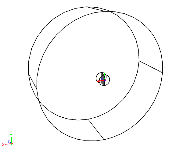 CFD MRF Symmetry 3D Model of a Rotating Paper Sheet