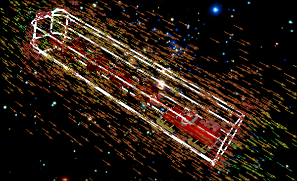 CFD Simulation of Reality Distortion Field Bubble Around Santa and his Entourage