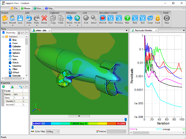 Caedium CFD Simulation