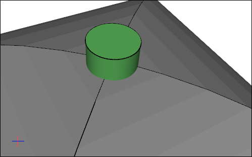 Cylinder Encloses Small Feature