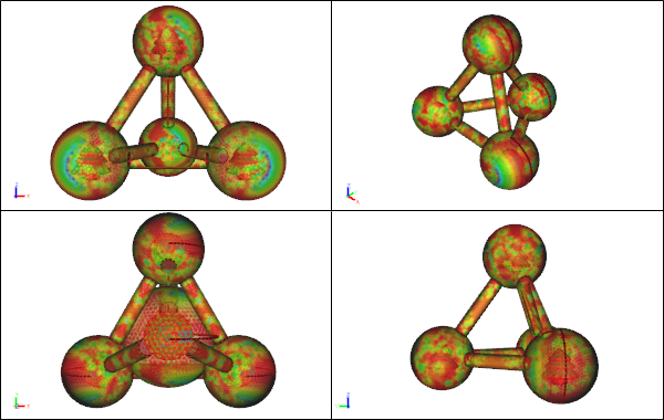 Multiple Interconnected Snow Globes Mesh