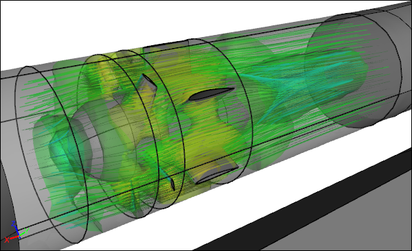 CFD Simulation Visualization of a Fan