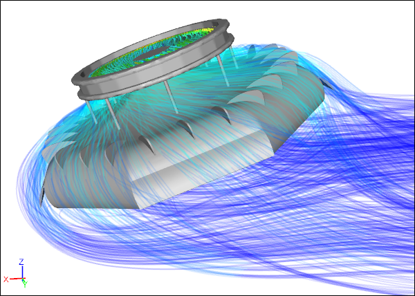 Streamlines Around an Unusual Drone Design