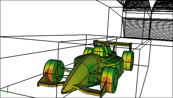 CFD Simulation of a Racecar in a Wind Tunnel