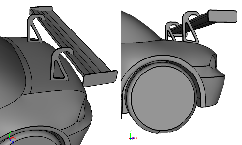 'Swan Neck' Wing Mount Geometry