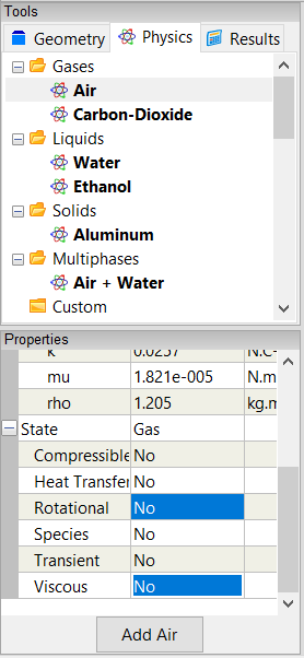 Properties of air