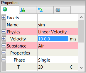 Setting the linear velocity