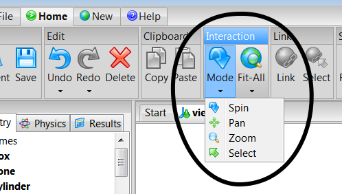 Interaction Toolbar