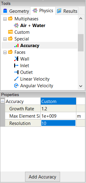 Accuracy Custom Property