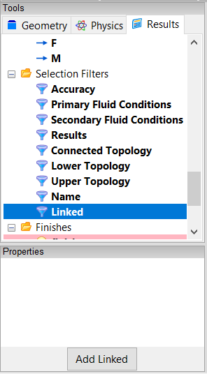 Selection Filters Linked Tool