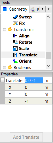 Translate Cylinder Properties