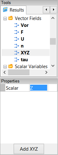 XYZ Scalar Properties