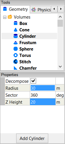 Cylinder Properties