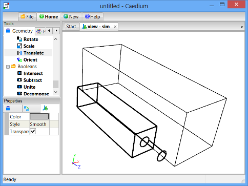 Translated United Box and Cylinder