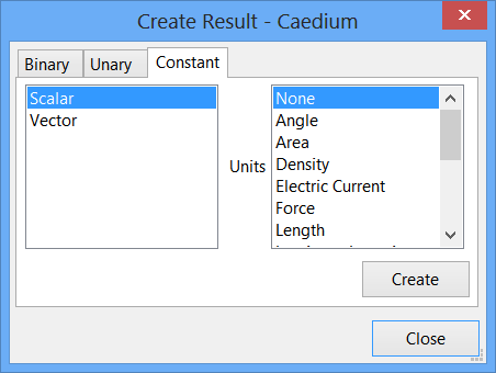 Create Result - 1