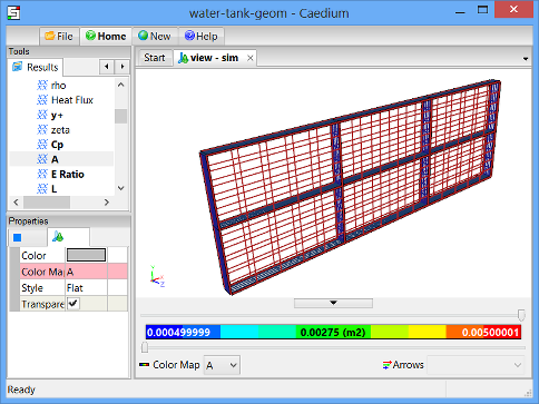 Mesh Area Color Map