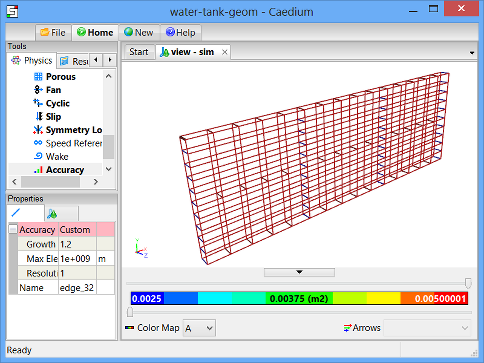 1 Cell Thick Mesh